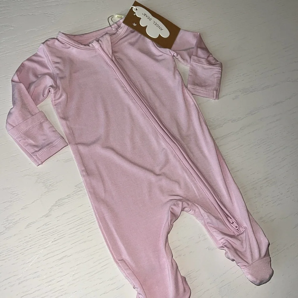 Angel Dear Solid Bamboo Nosegay Pink Newborn 0-3 3-6 9-12 months
